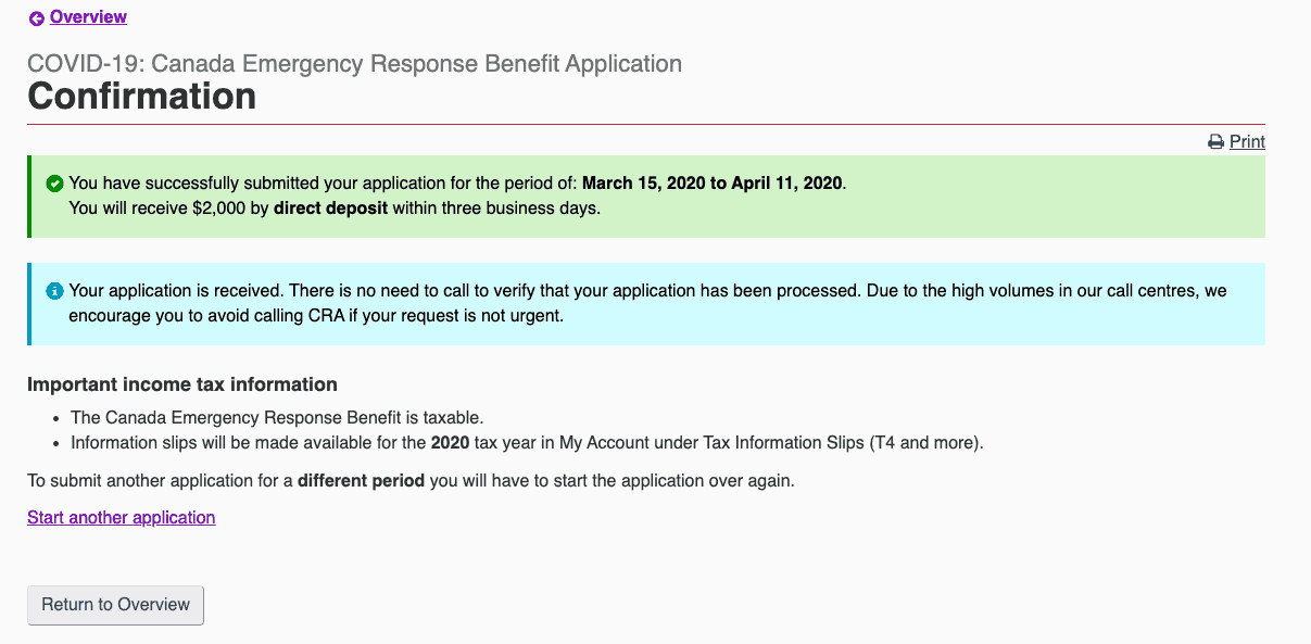 apply for cerb