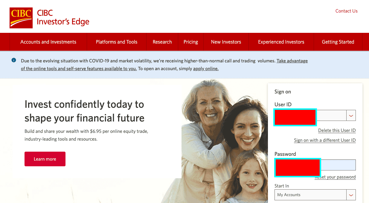 cibc investors edge account